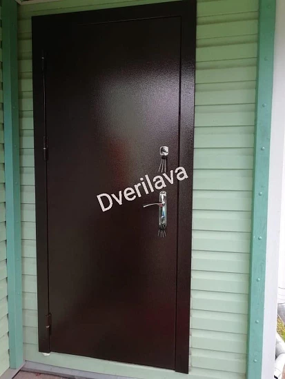 Однопольная порошковая дверь на дачу